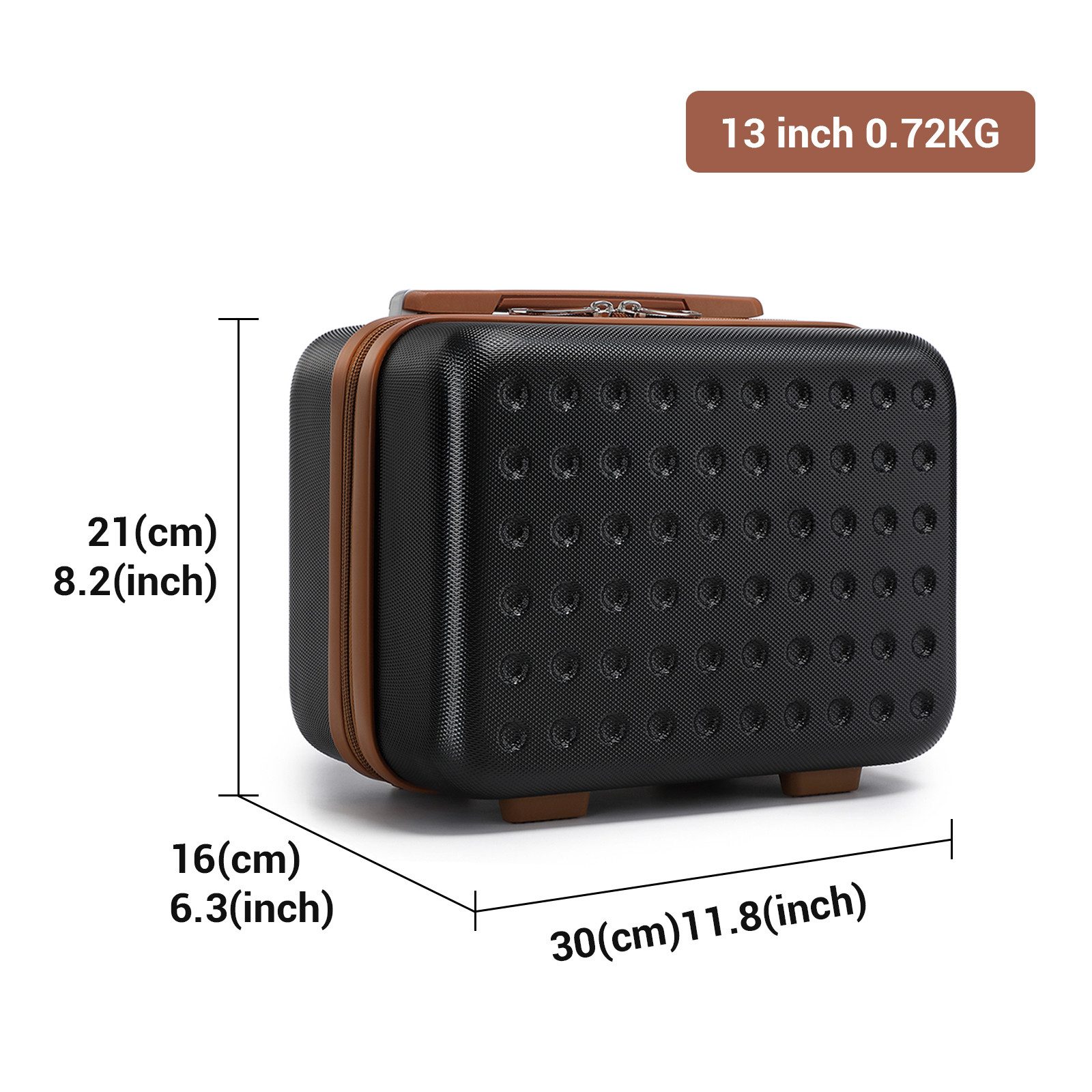 British Traveller Hartschalen-Trolley Hartschalenkoffer 100% ABS mit 4 Roll günstig online kaufen