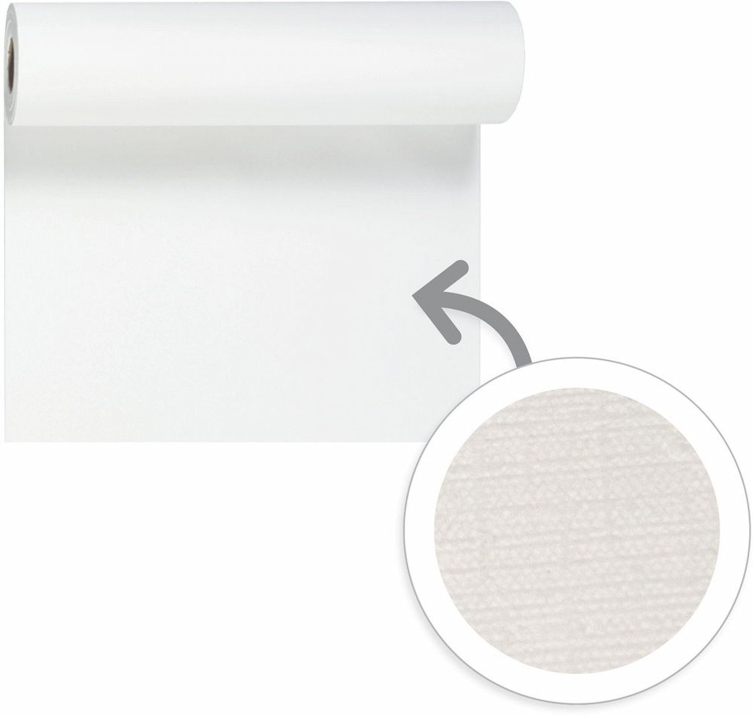 Duni Tischläufer 1 Evolin® Tete-á-Tete, weiss, 0,41 m x 24m, 166854 günstig online kaufen