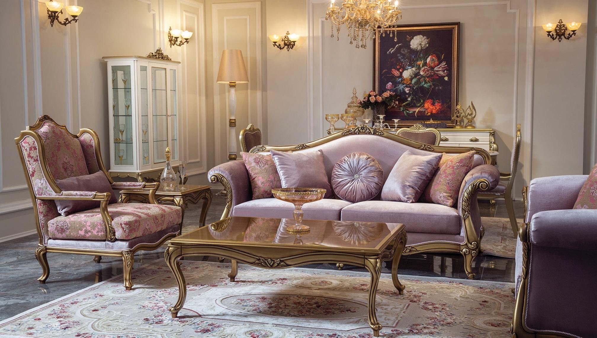 Luxus Sessel, Sessel Textil JVmoebel Design klassisches Design Einsitzer Möbel