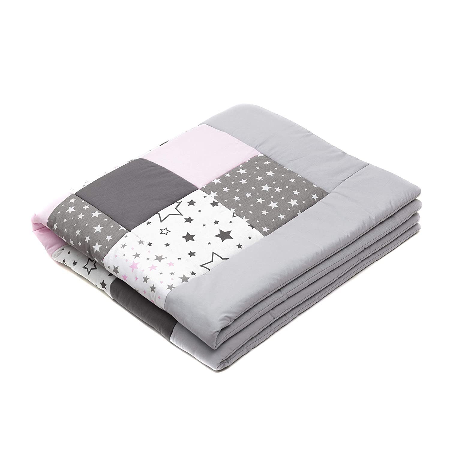 Krabbeldecke Patchworkdecke - Spieldecke -Laufgittereinlage -Decke, Amilian günstig online kaufen