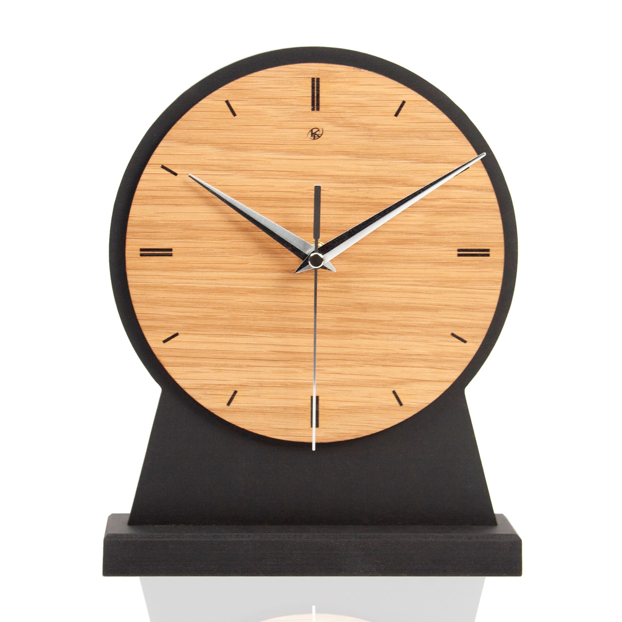 Kreative Feder Standuhr Standuhr „Timeless Brown“ aus Holz, schwarze Tisch- günstig online kaufen