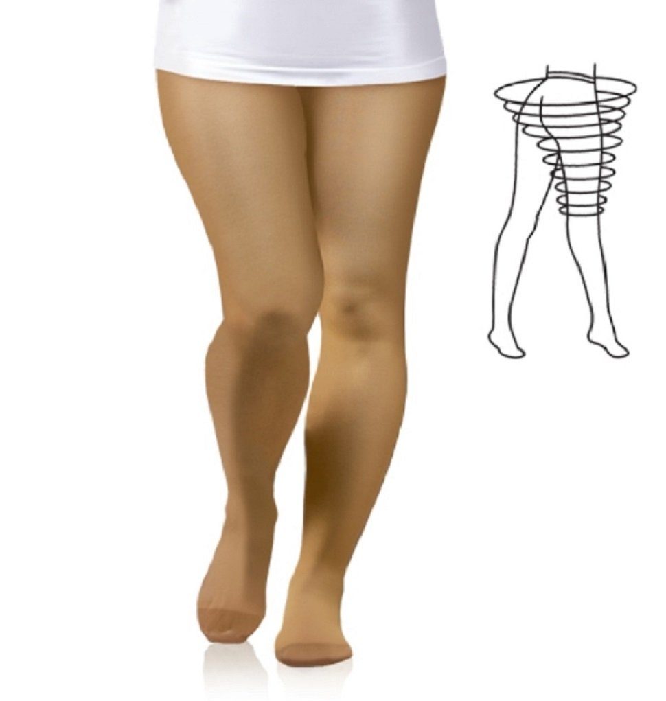 Tonus Elast Strumpfhose Stützstrumpfhose Kompression-Stütz-Strumpfhose Klasse 2 extra Hüftweit