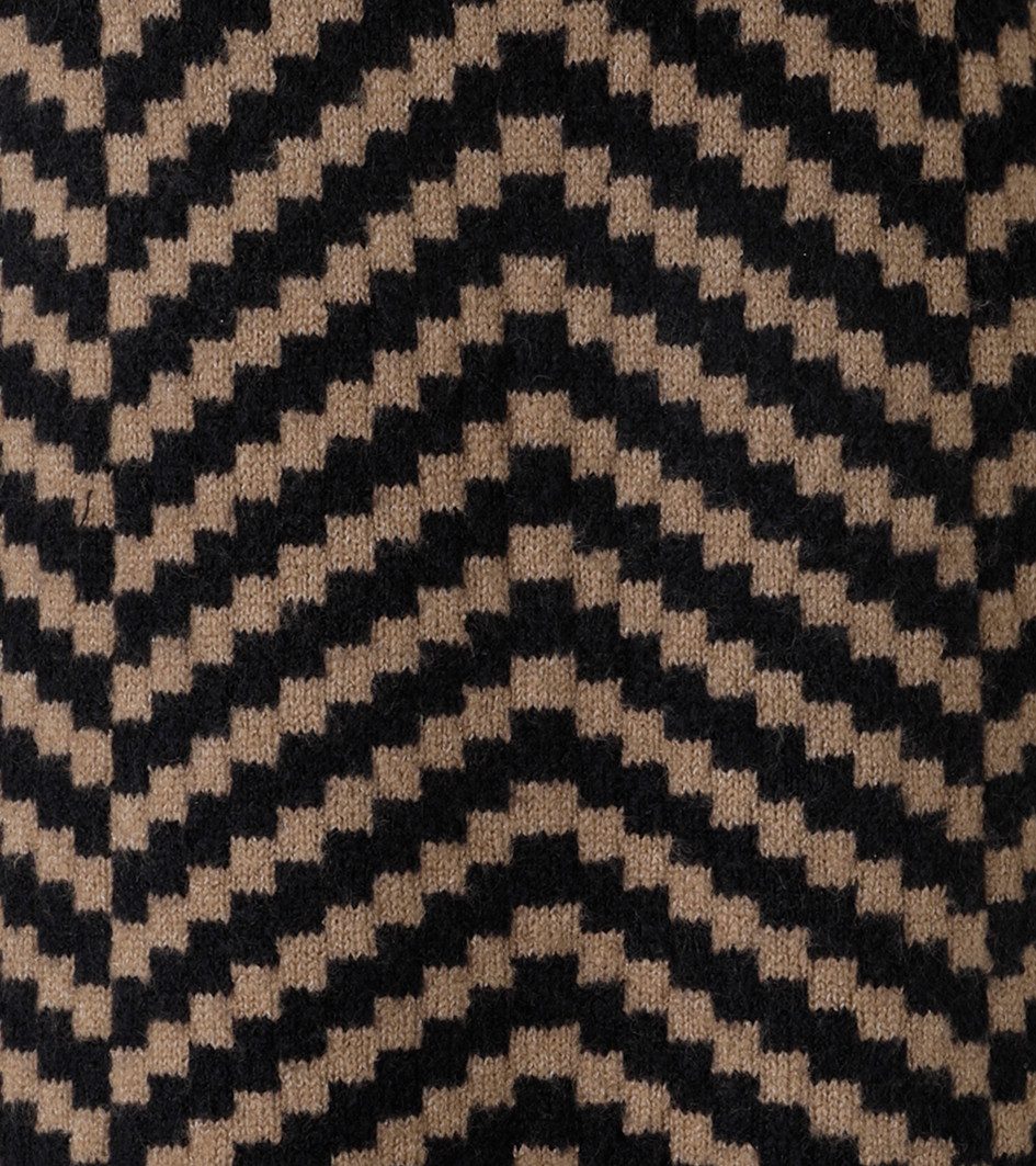 Aniston SELECTED Strickpullover mit eingestrickter Zick-Zack-Allover-Musterung
