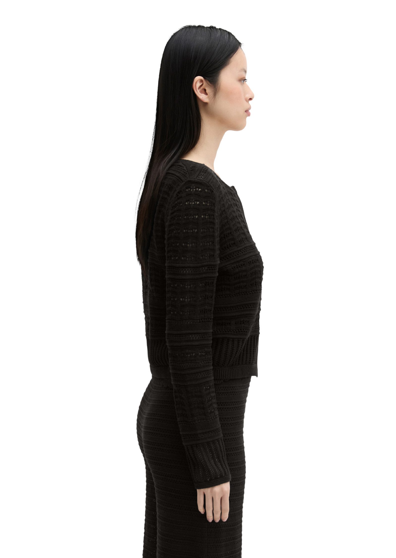 Marc O'Polo Cardigan aus Baumwolle-Leinen-Mix