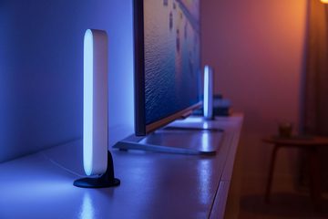 Philips Hue LED Tischleuchte »PLAY«, Smart Home, Farbwechsel, mehrere Helligkeitsstufen, Dimmfunktion, LED fest integriert, Extra-Warmweiß, Warmweiß, Neutralweiß, Tageslichtweiß, Kaltweiß, LED Play Lightbar