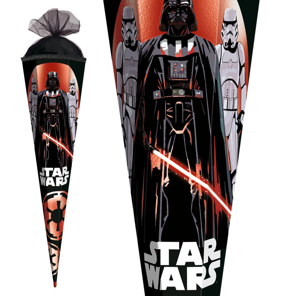 Roth Schultüte Roth Schultüte STAR WARS Folie eckig Schutzspitze Tüllverschluss 85cm