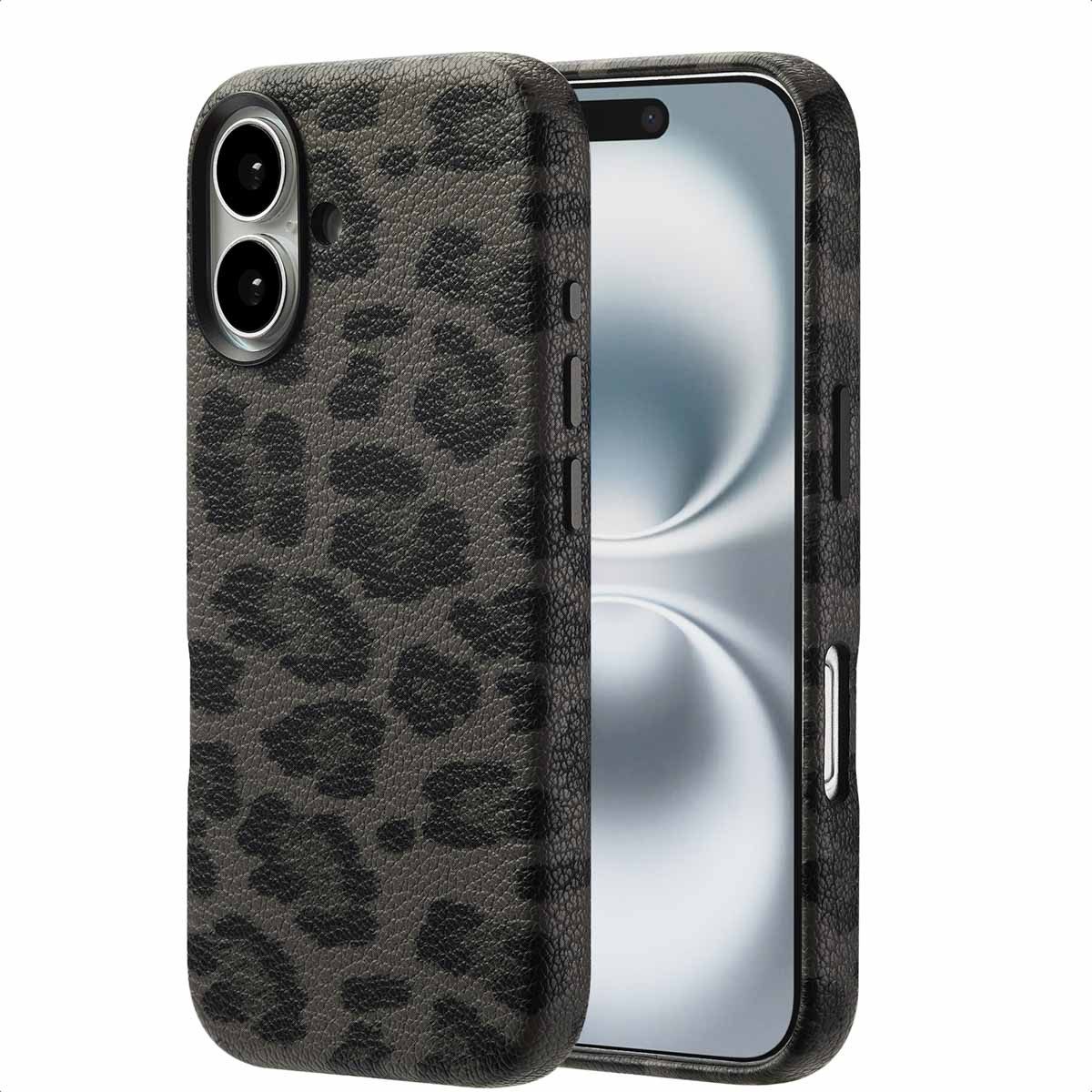 Selencia Backcover Selencia Sabi Backcover Leopardenmuster mit MagSafe Apple iPhone 16 -