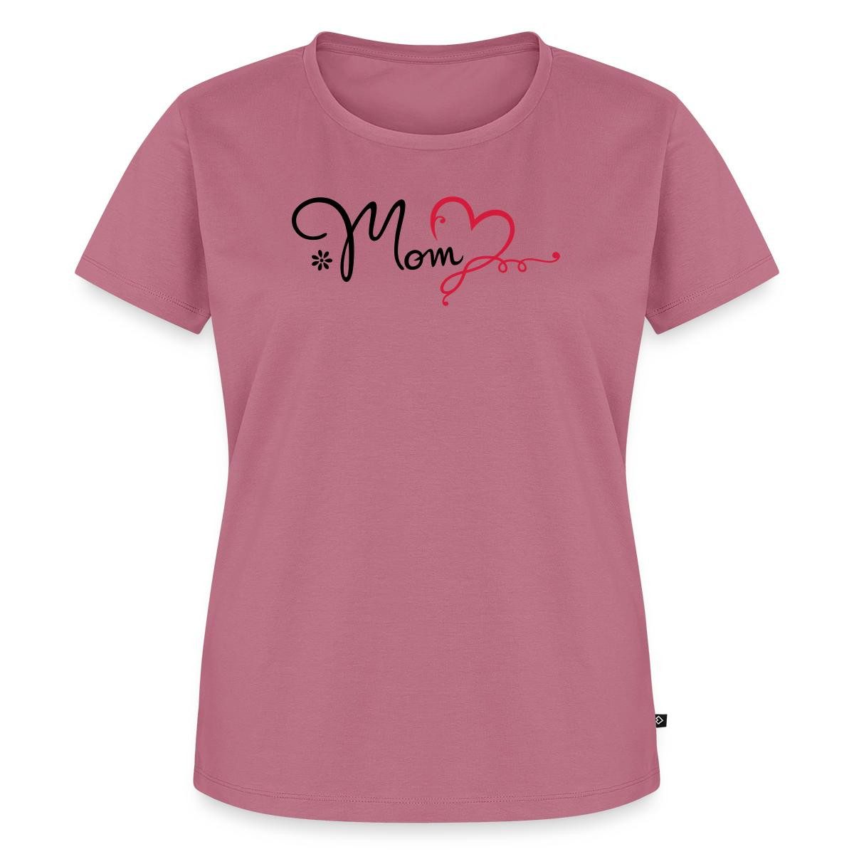 T-Shirt Mom Mit Herz Frauen Premium T-Shirt