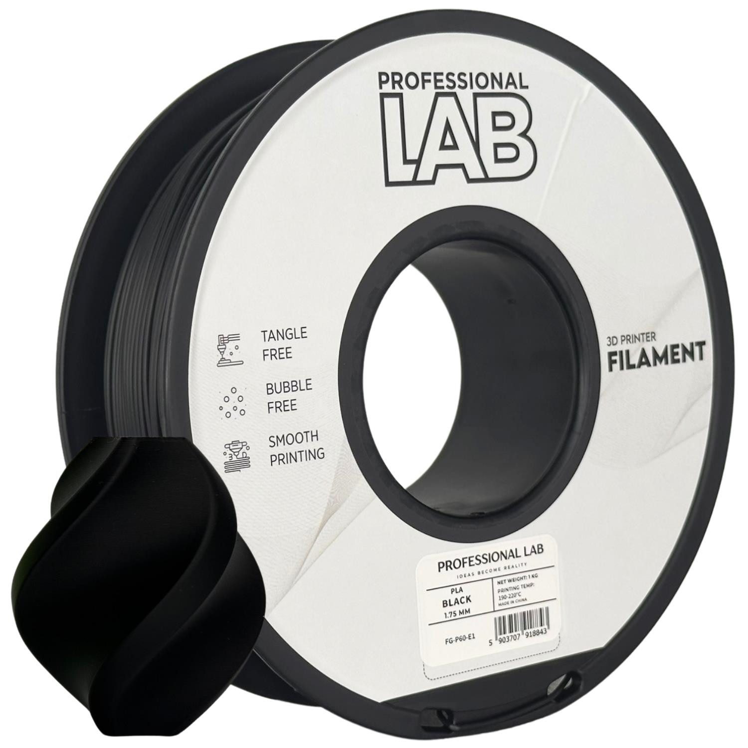Prof. Lab Filament PLA Filament 1.75mm, 1kg für 3D Drucker Made in Europe