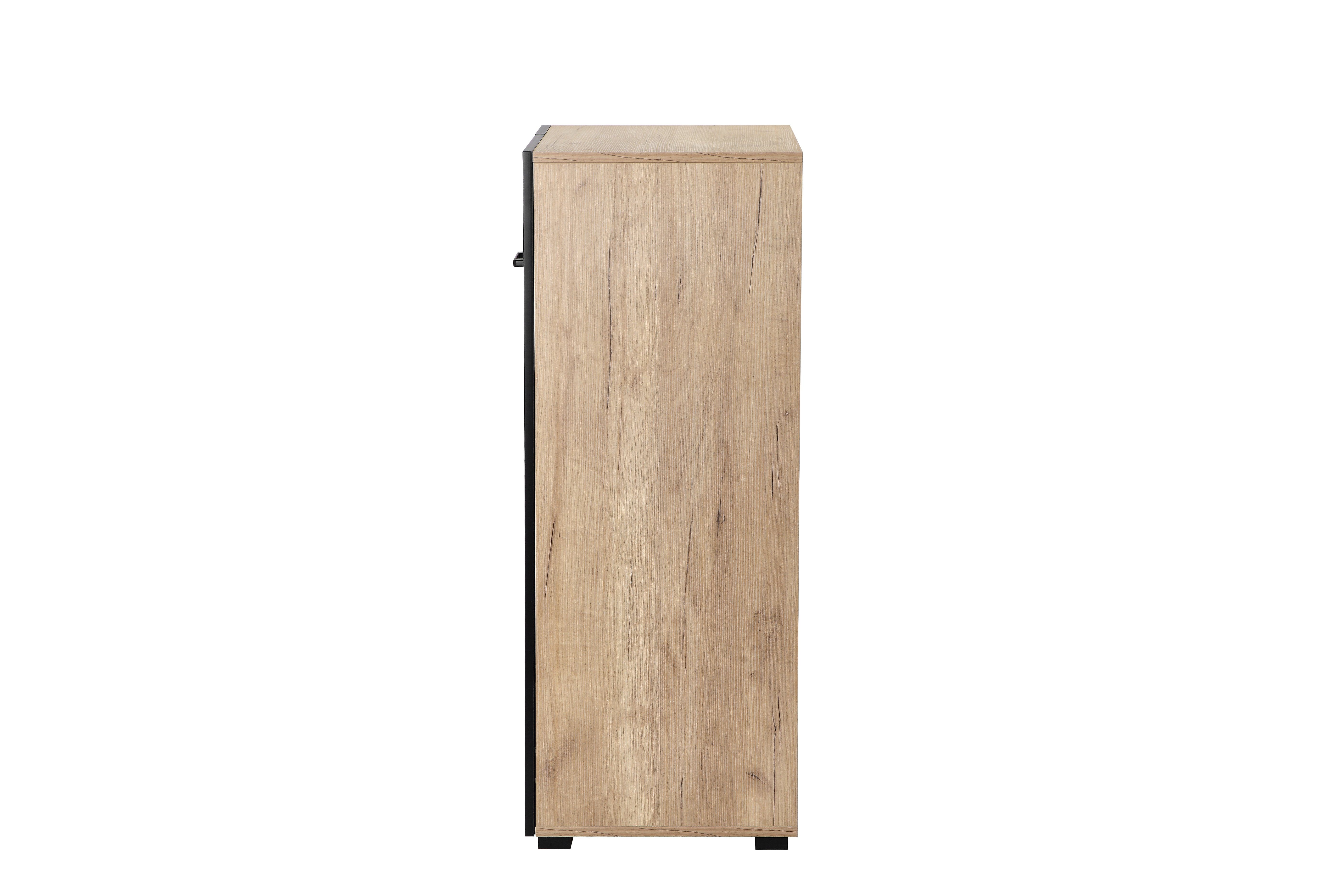 OTTO home Aktenschrank Moid; Mehrzweckschrank, moderne Kommode mit viel Stauraum, Maße 64,5 x 41,5 x 106 cm