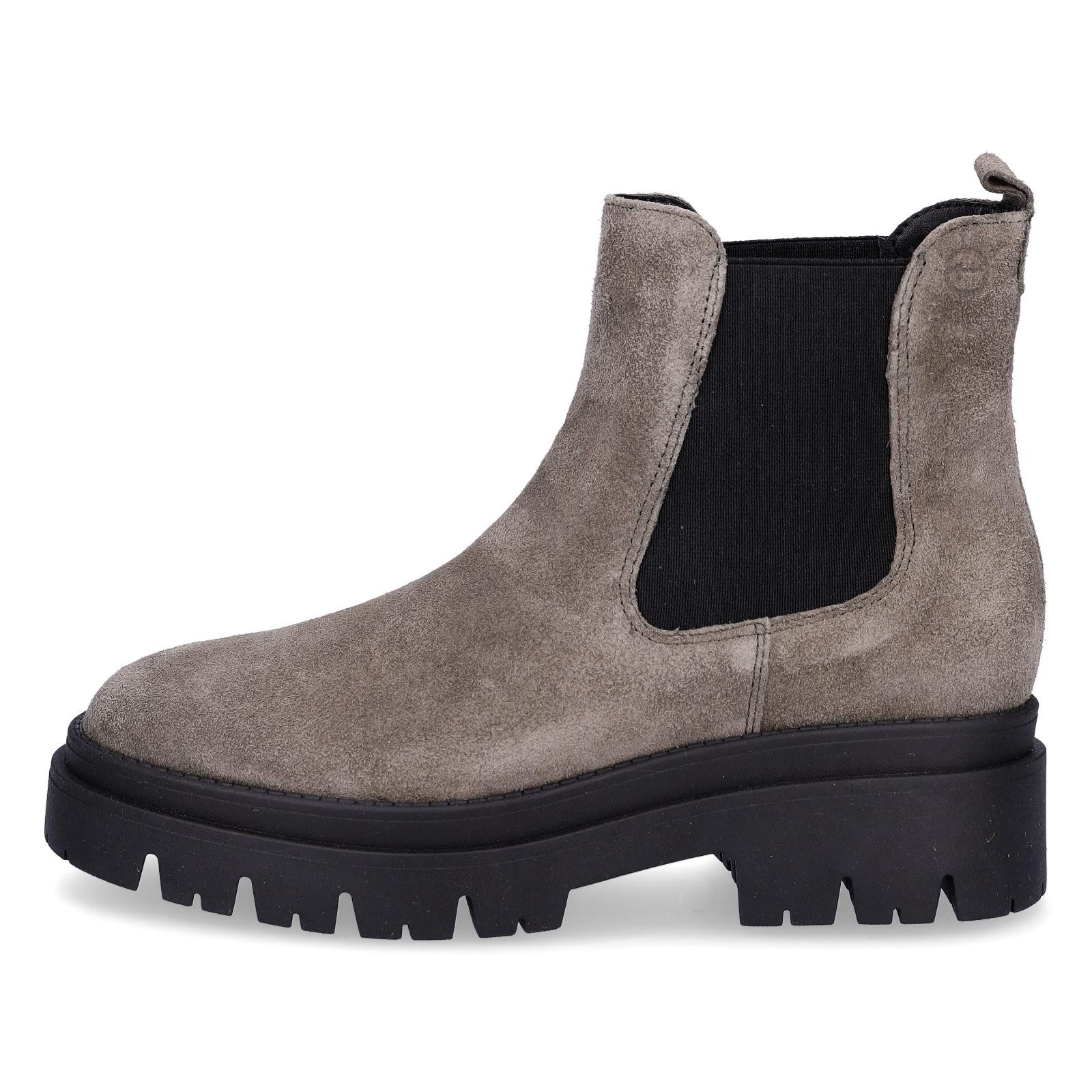 Tamaris Tamaris Damen Leder Chelsea Boot grau Chelseaboots
