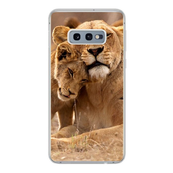 MuchoWow Handyhülle Löwe - Wilde Tiere - Jungtier Phone Case Handyhülle Samsung Galaxy S10e Silikon Schutzhülle