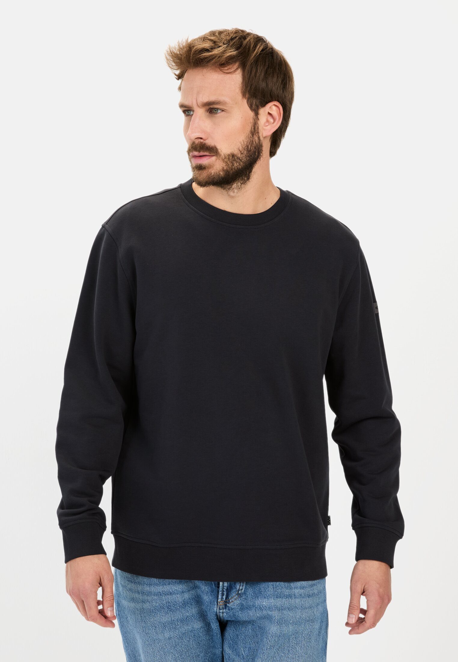 camel active Sweatshirt mit Rückenprint Langarm Rundhals günstig online kaufen