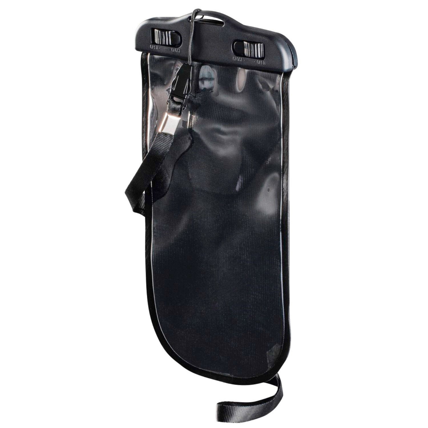 Hama Handyhülle Wasserdichte Outdoor-Tasche Handy-Hülle, wasserdicht für Camping Outdoor Freizeit Karabinerhaken Trageschlaufe