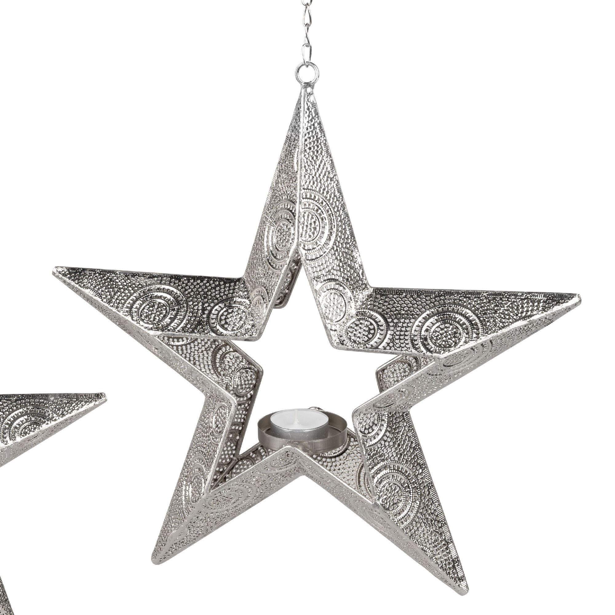 formano Teelichthalter Prado, mit Teelichthalter, Silber, Motiv: Ornamente