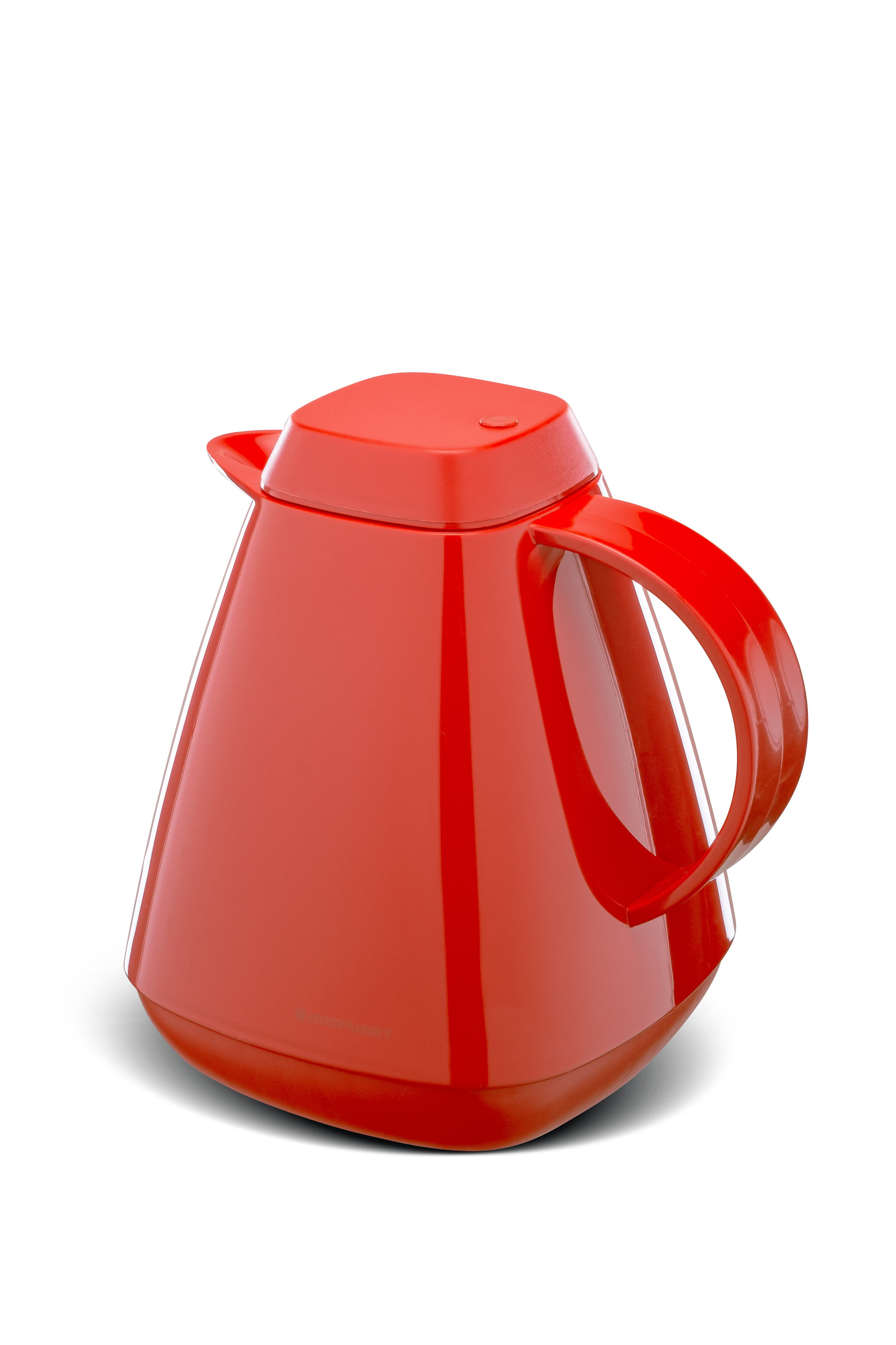 ROTPUNKT Isolierkanne 1,0 Liter 650 Glaseinsatz I hochwertig I Thermokanne I 24 Std heiß, (Kaffeekanne I Teekanne), robust und auslaufsicher