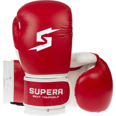 SUPERA Boxhandschuhe (Paar), Box Handschuhe für Frauen und Männer - Kickboxen Boxen MMA
