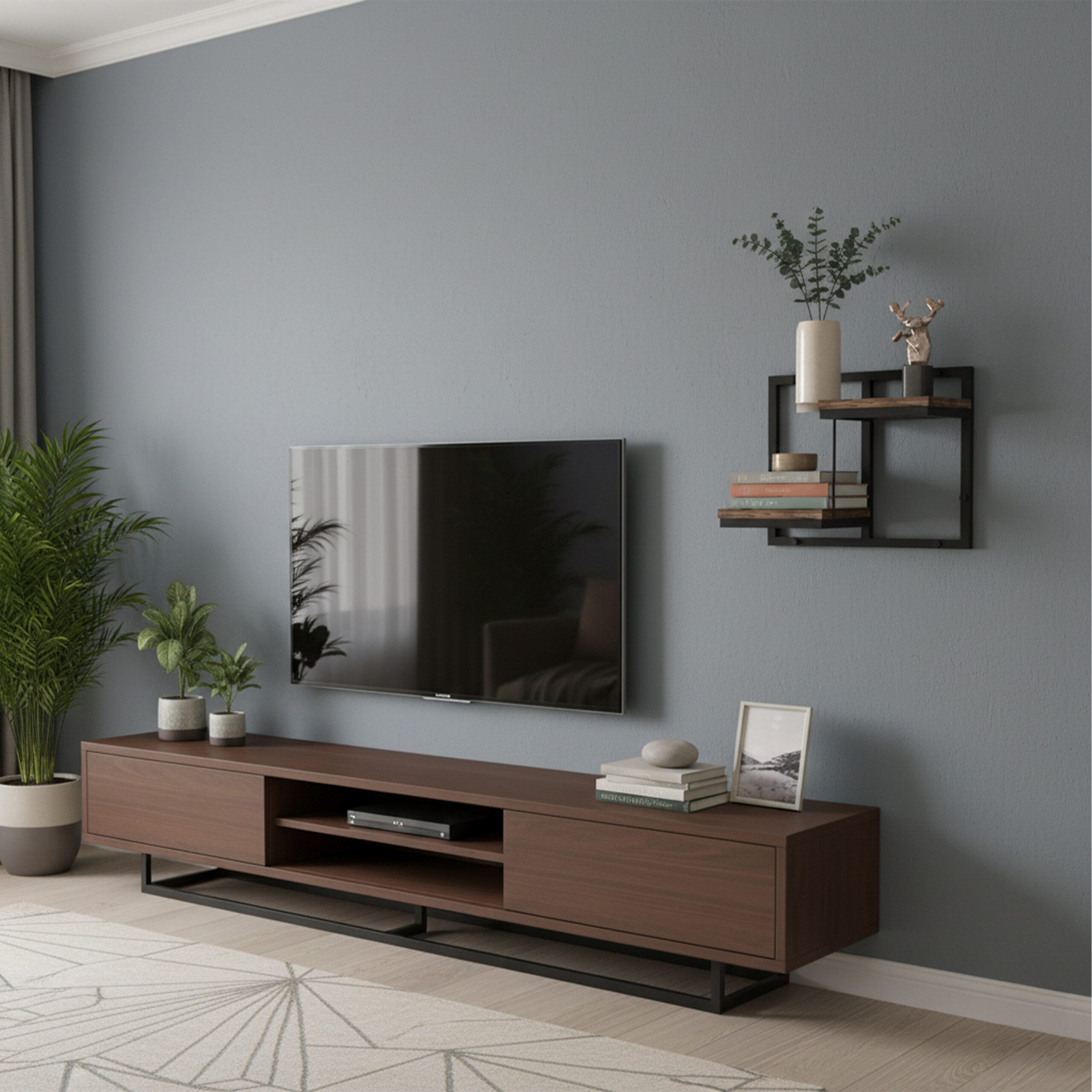 relaxdays Wandregal Industrial Desig, 2