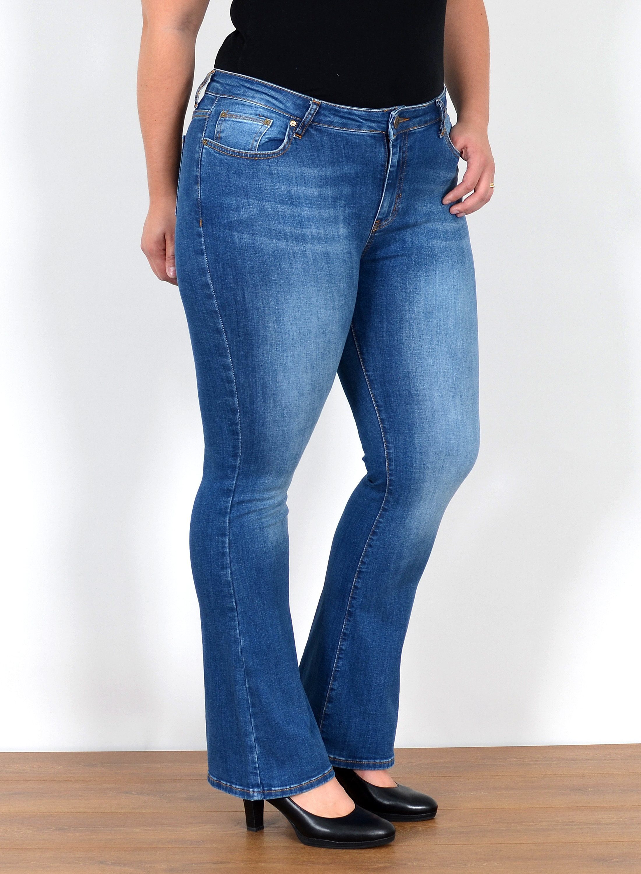 ESRA Bootcut-Jeans Bootcut Jeans Damen High günstig online kaufen
