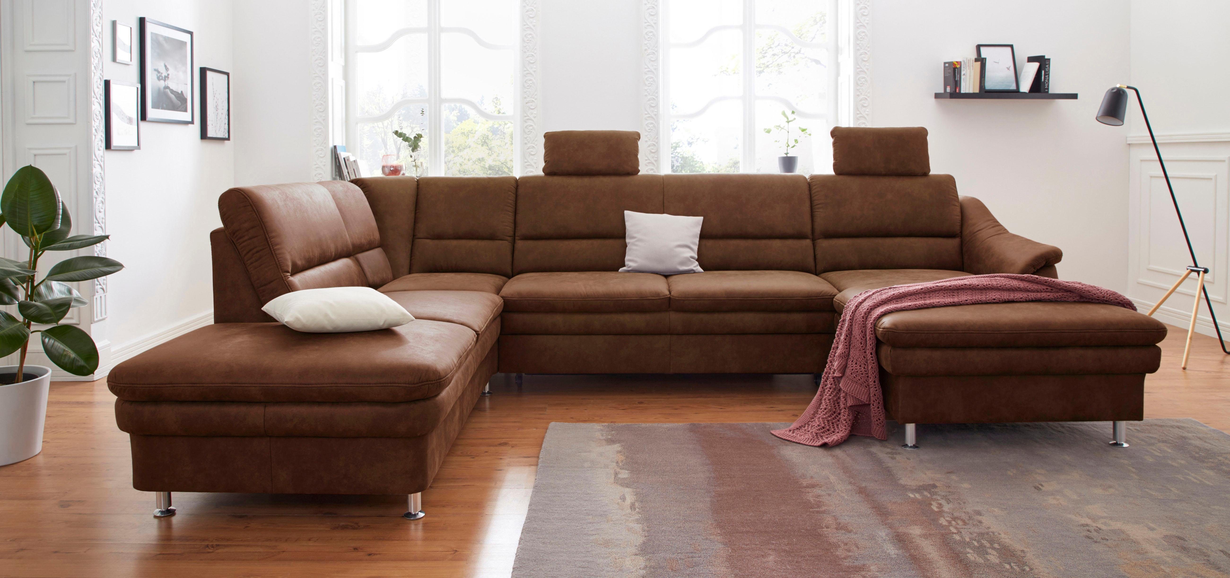 sit&more Wohnlandschaft "Cardoso U-Form" mit Federkern und Kopfstützen, mit günstig online kaufen