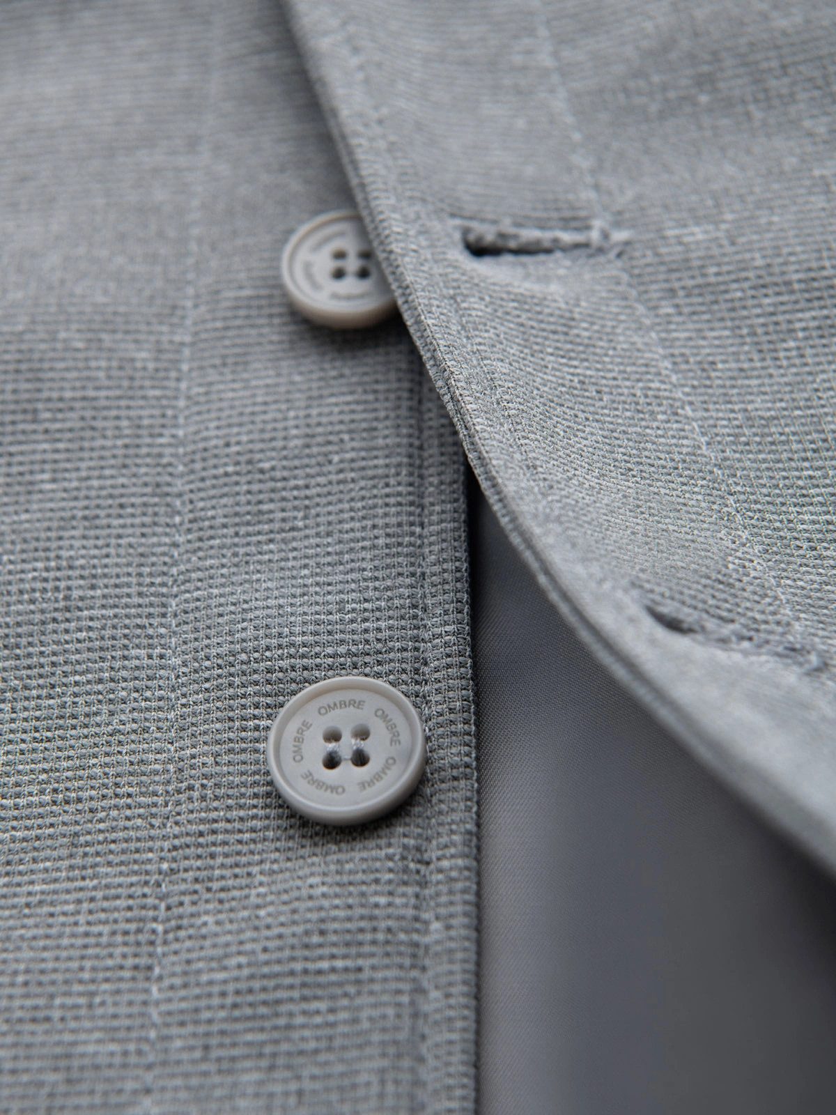 OMBRE Anzugweste strukturierte Herrenweste mit aufgesetzten Taschen