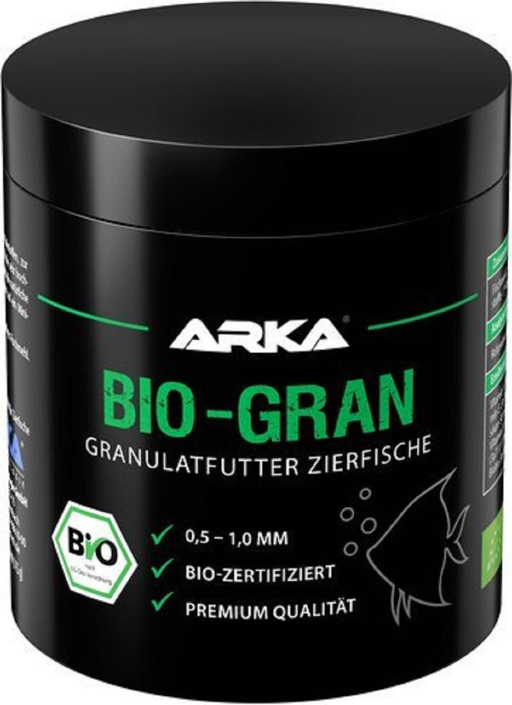 Aquarien-Substrat Arka Bio-Gran Granulatfutter für Zierfische 250ml