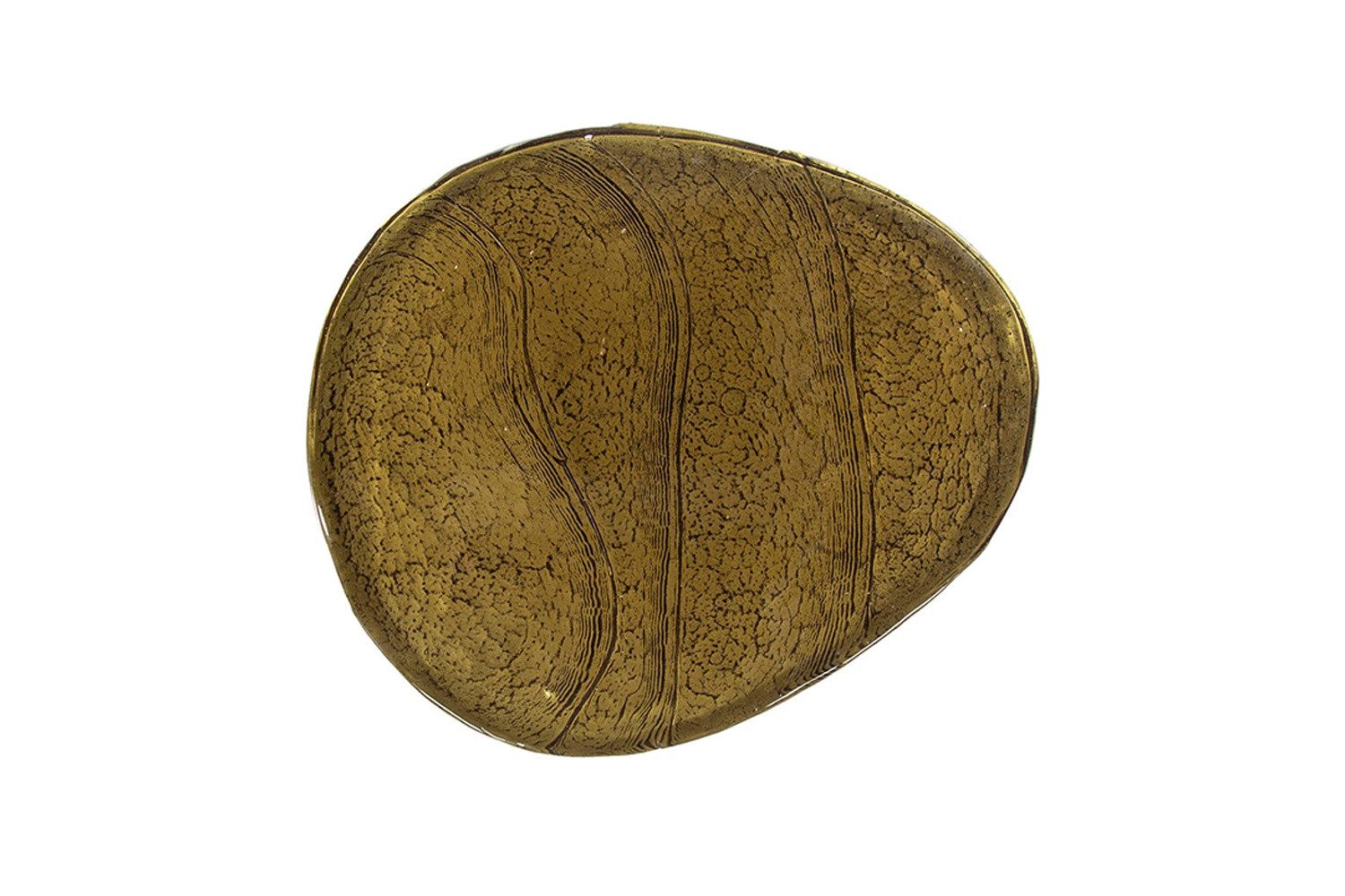 KAWOLA Beistelltisch DARI, Glas gold