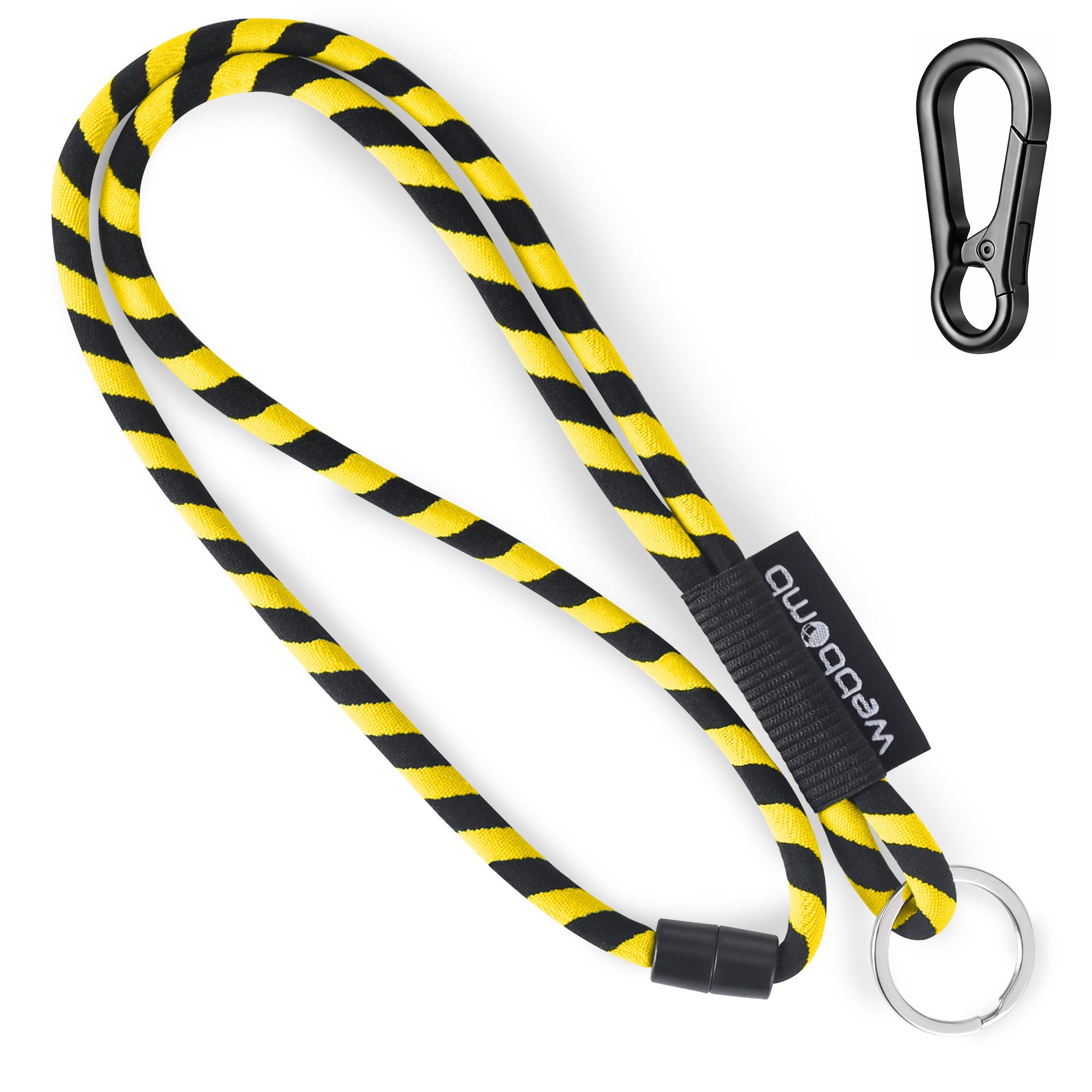 Schlüsselanhänger Lanyard Tubular Schlüsselband mit Karabiner + Schlüsselring keychain