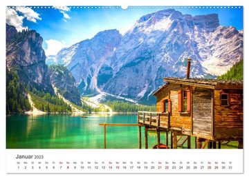 CALVENDO Wandkalender Dolomiten - Die wunderschönen Südalpen in Italien. (Premium, hochwertiger DIN A2 Wandkalender 2023, Kunstdruck in Hochglanz)