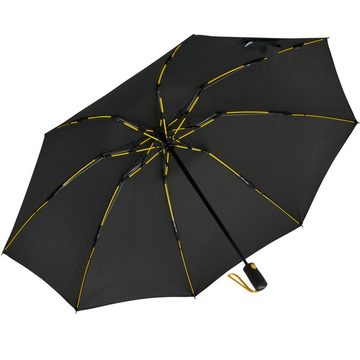 iX-brella Taschenregenschirm Reverse umgekehrt öffnender Fiberglas-Automatikschirm, mit bunten stabilen Speichen