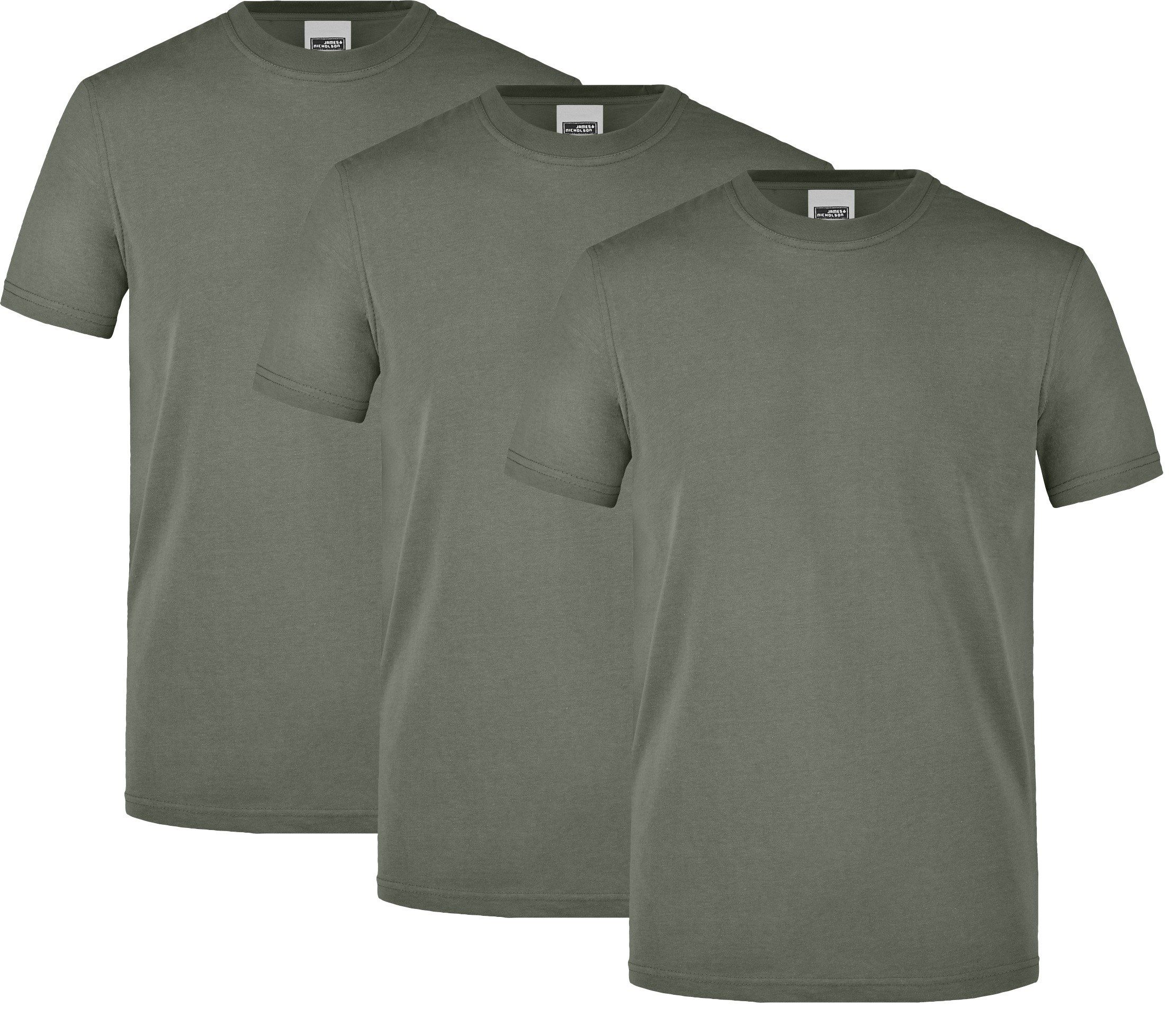 James & Nicholson T-Shirt 3er-Pack Robustes günstig online kaufen