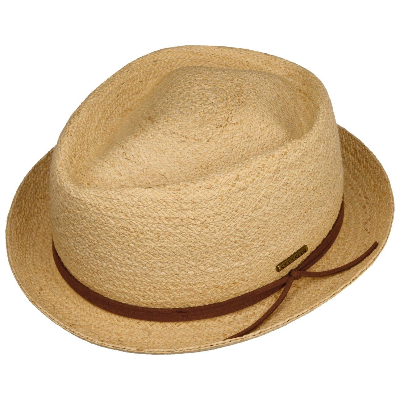 Stetson Sonnenhut (1-St) Strohhut mit Lederband