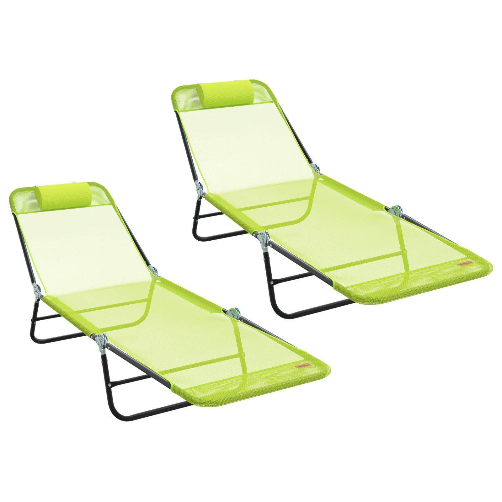 vidaXL Gartenliege Klappbare Sonnenliegen 2 Stück günstig online kaufen
