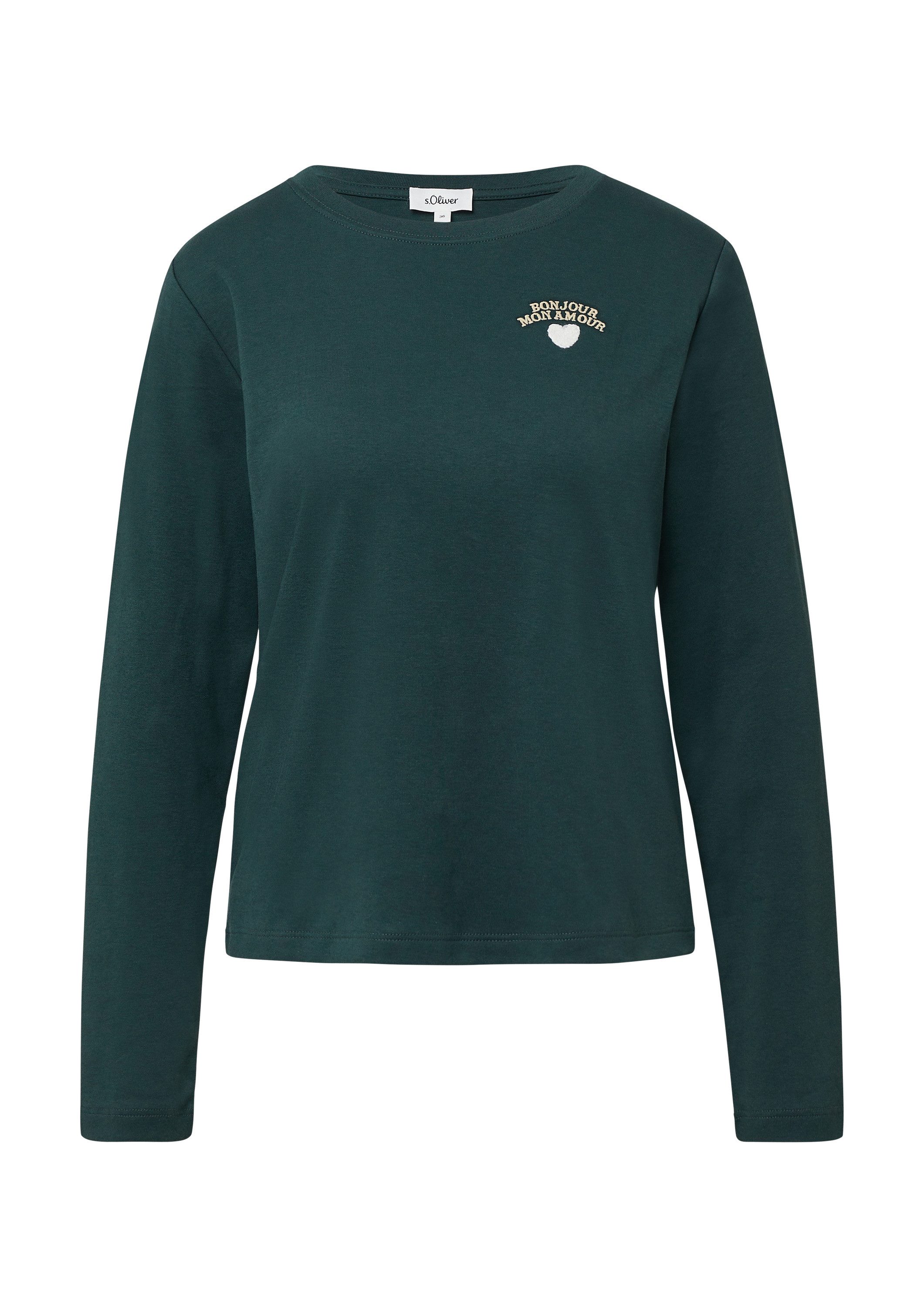 s.Oliver Langarmshirt T-Shirt Verkürztes Longsleeve mit günstig online kaufen