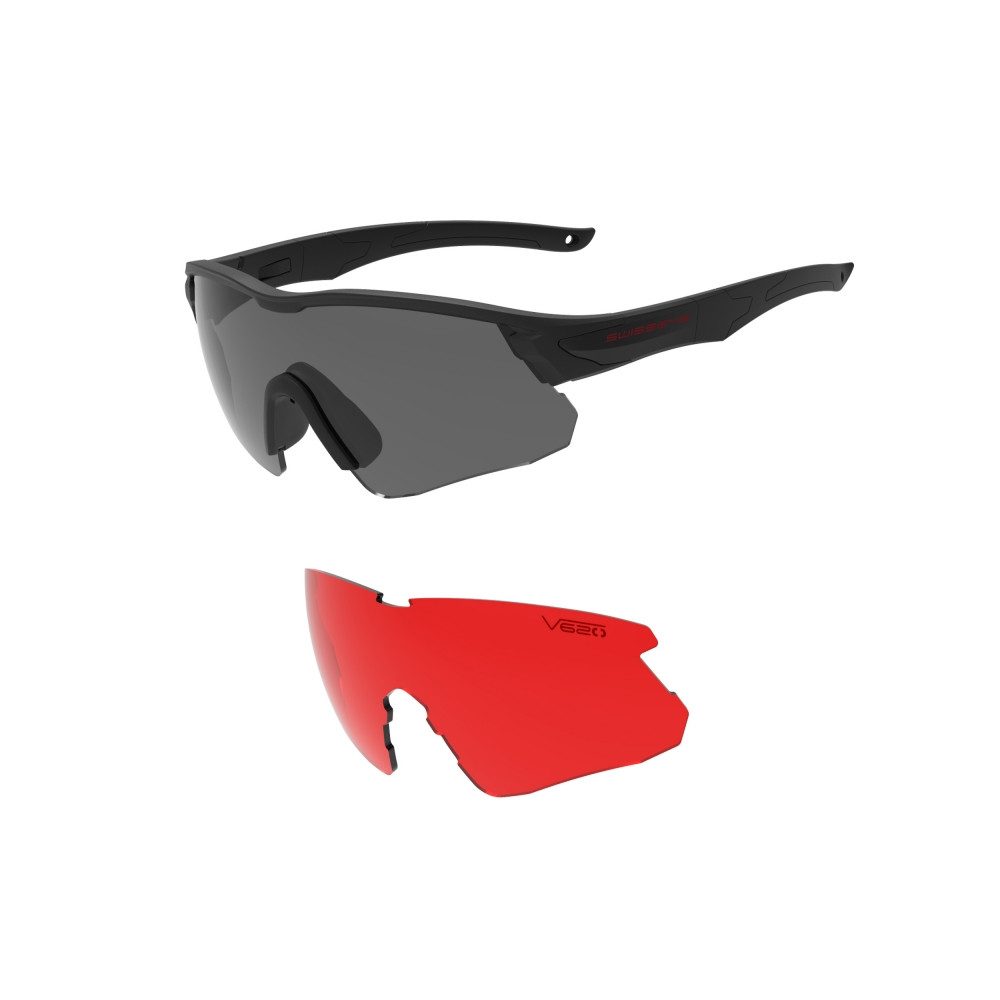 SWISS EYE® Fahrradbrille FALCON V620 SCHWARZ TACT. BRILLE