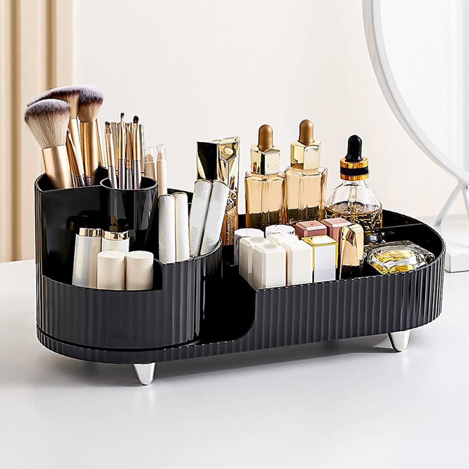 FUROKOY Make-Up Organizer No Punch Kosmetik Aufbewahrungsbox,drehbare ...