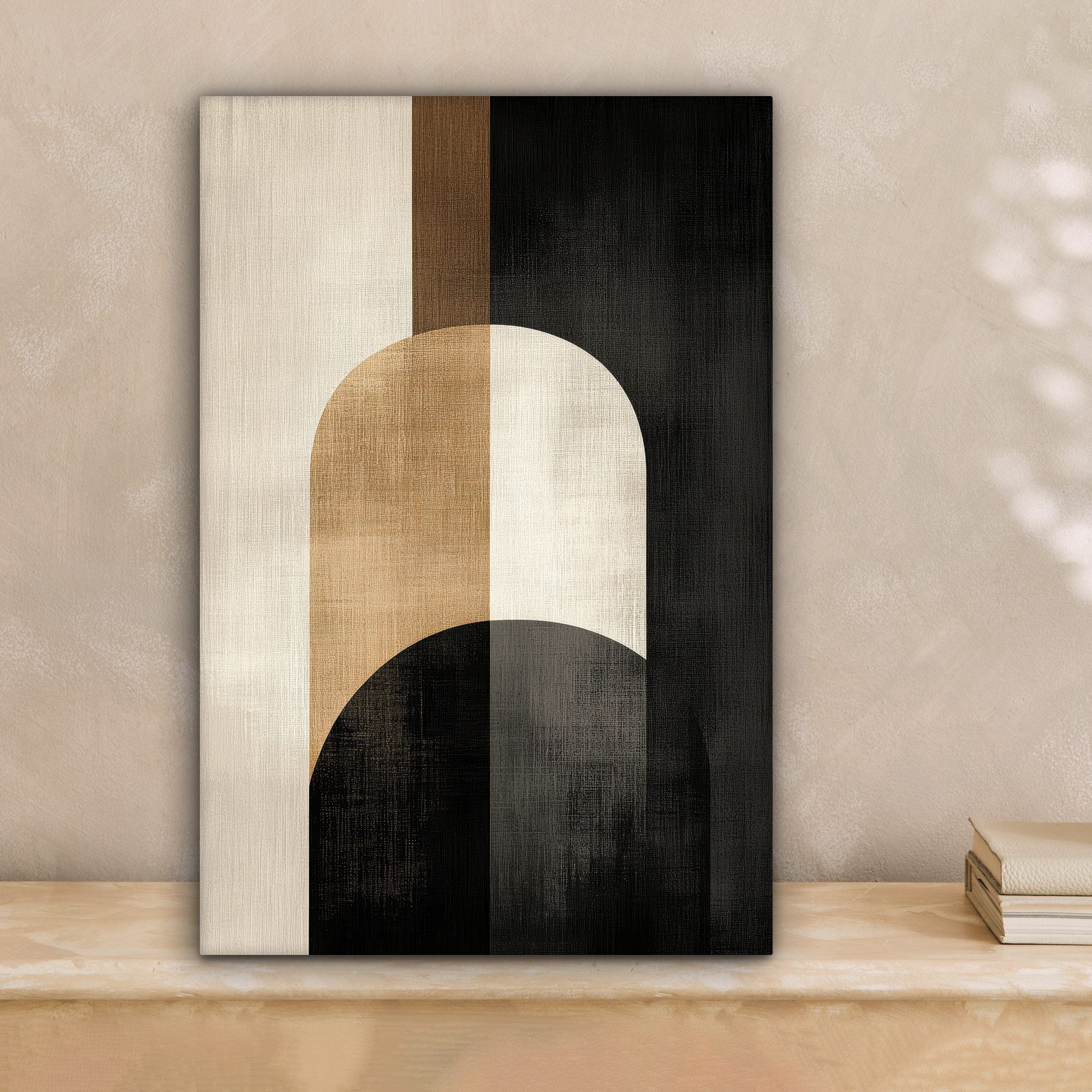 OneMillionCanvasses® Leinwandbild Geometrisch - Formen - Weiß, Fotodruck (1 günstig online kaufen