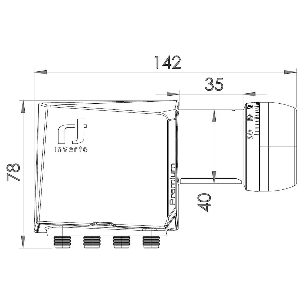 Inverto Premium IDLP-QDL413-PREMU-OPN Universal-Quad-LNB