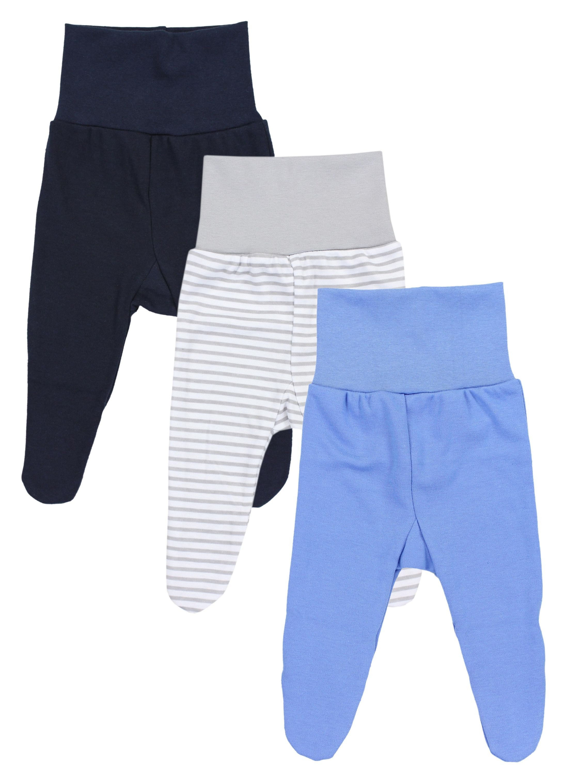 TupTam Strampler TupTam Baby Jungen Strampelhose mit Fuß 3er Pack