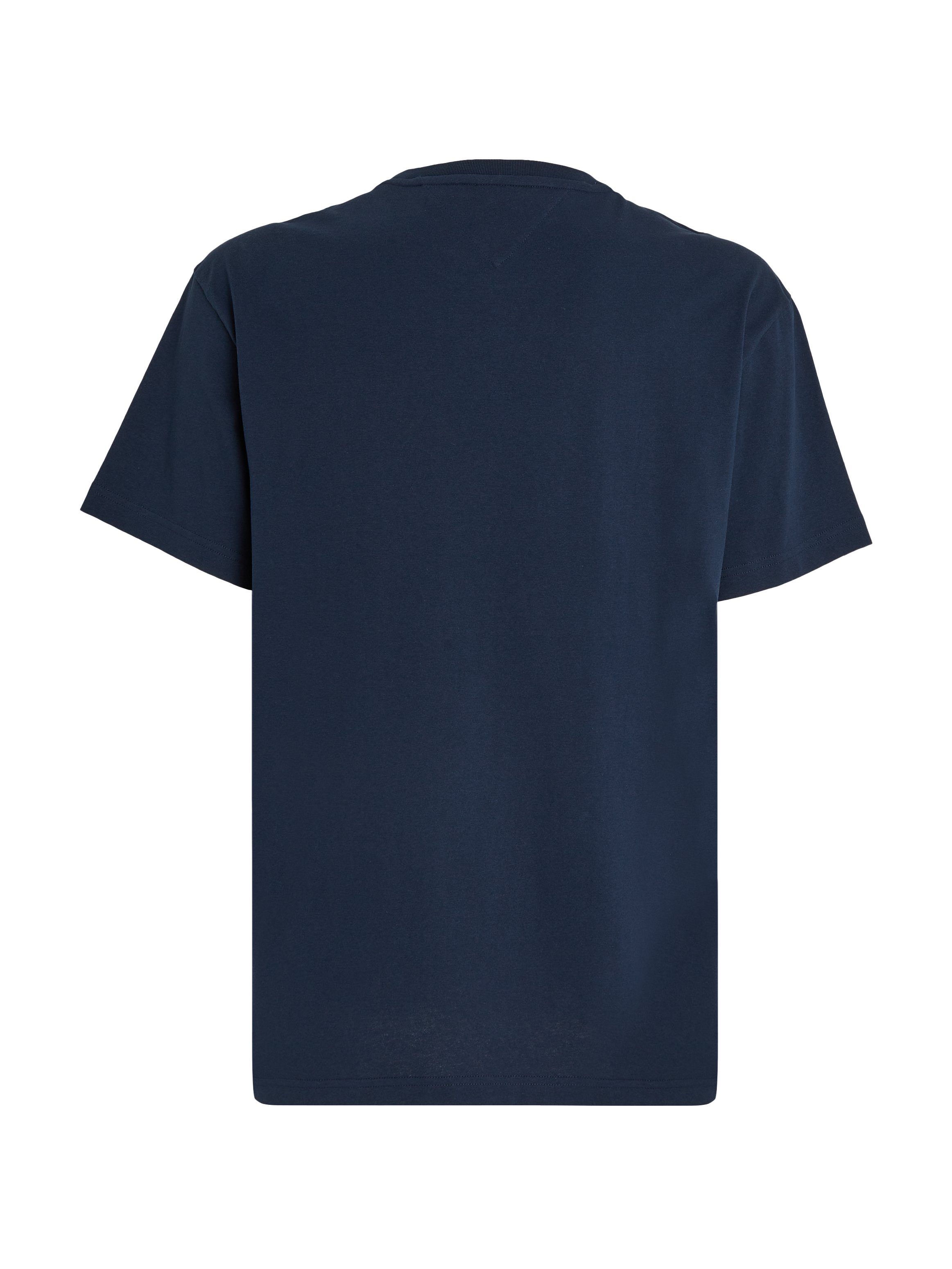 Tommy Jeans T-Shirt Logostickerei EXT Navy REG Night TJM mit Dark SIGNATURE TEE