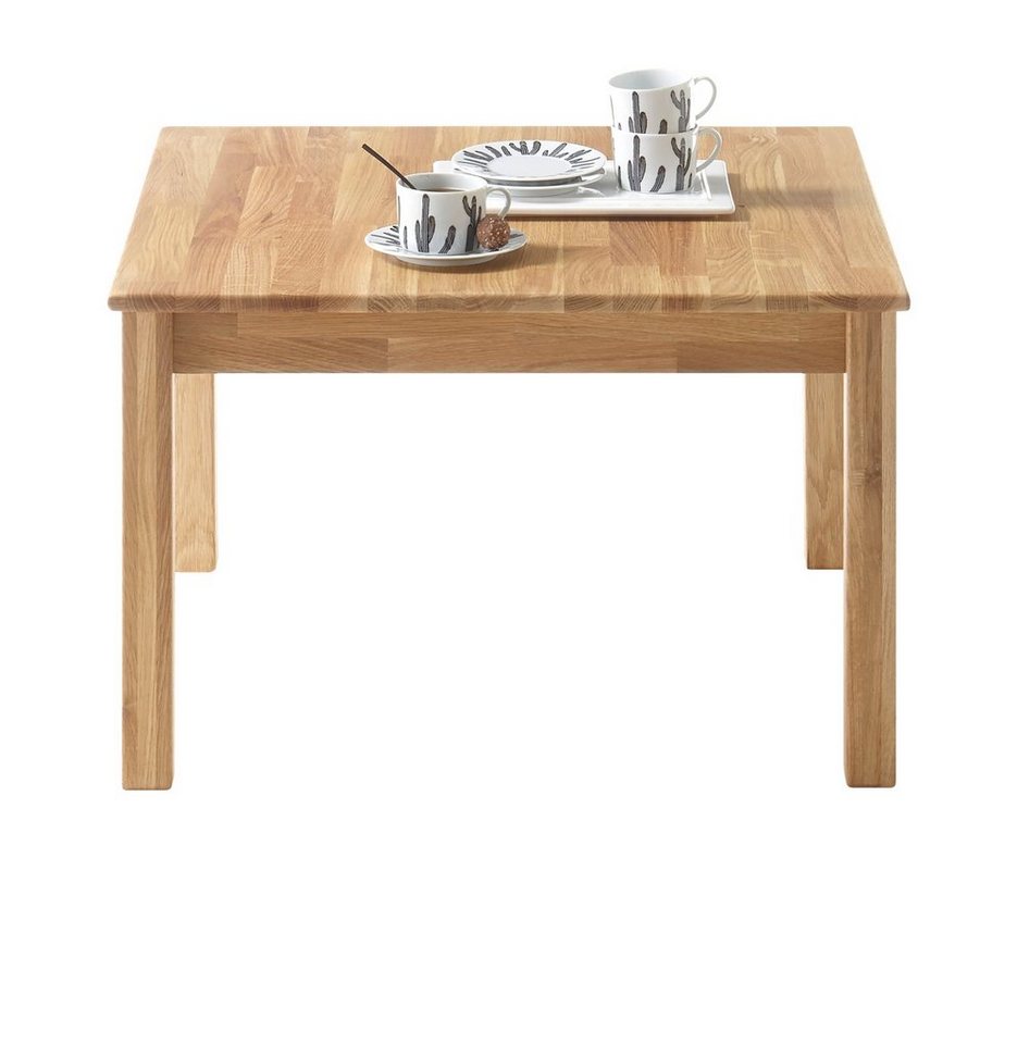 MCA furniture Couchtisch Alfons (Wohnzimmertisch Wildeiche vollmassiv,  wahlweise 50x50 oder 70x70 cm)