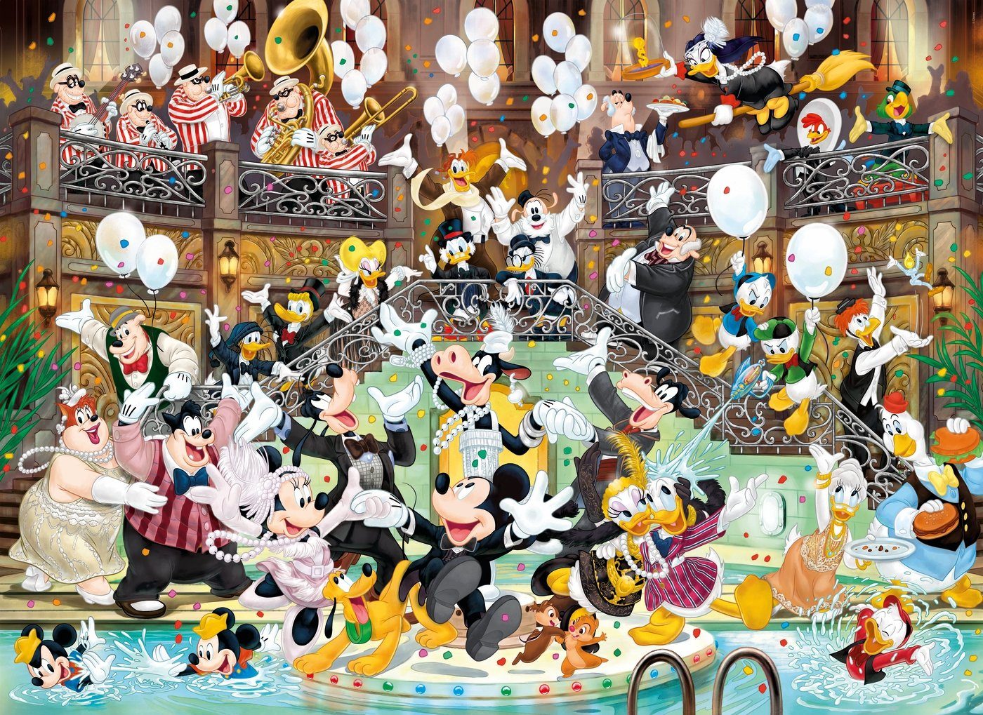 Clementoni® Puzzle Mickey 90 Jahre Celebration, 1000 Teile Puzzle, 1000 Puzzleteile, Made in Europe
