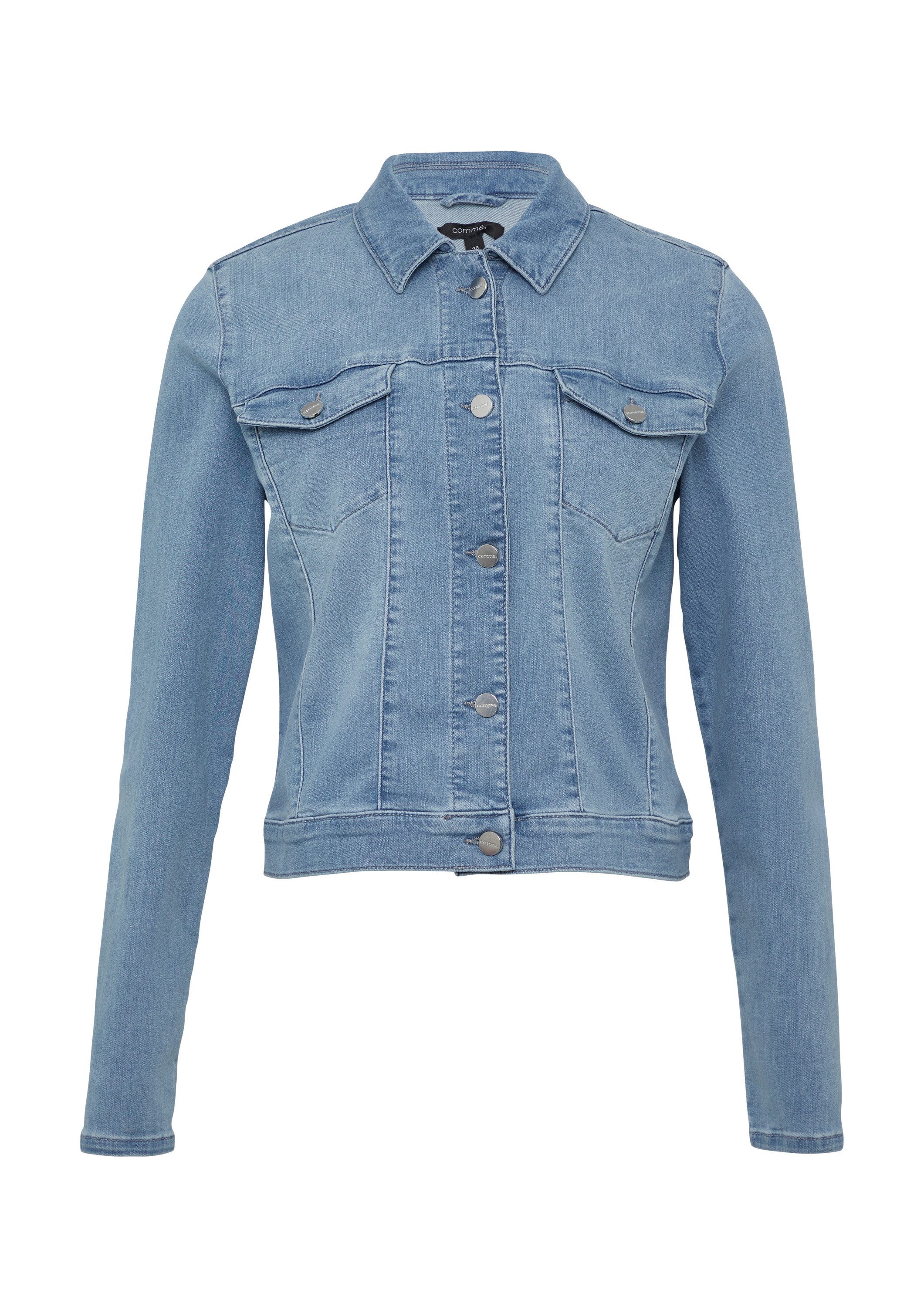 comma Funktionsjacke Indoor-Jacke Elastische Denimjacke mit Waschung günstig online kaufen