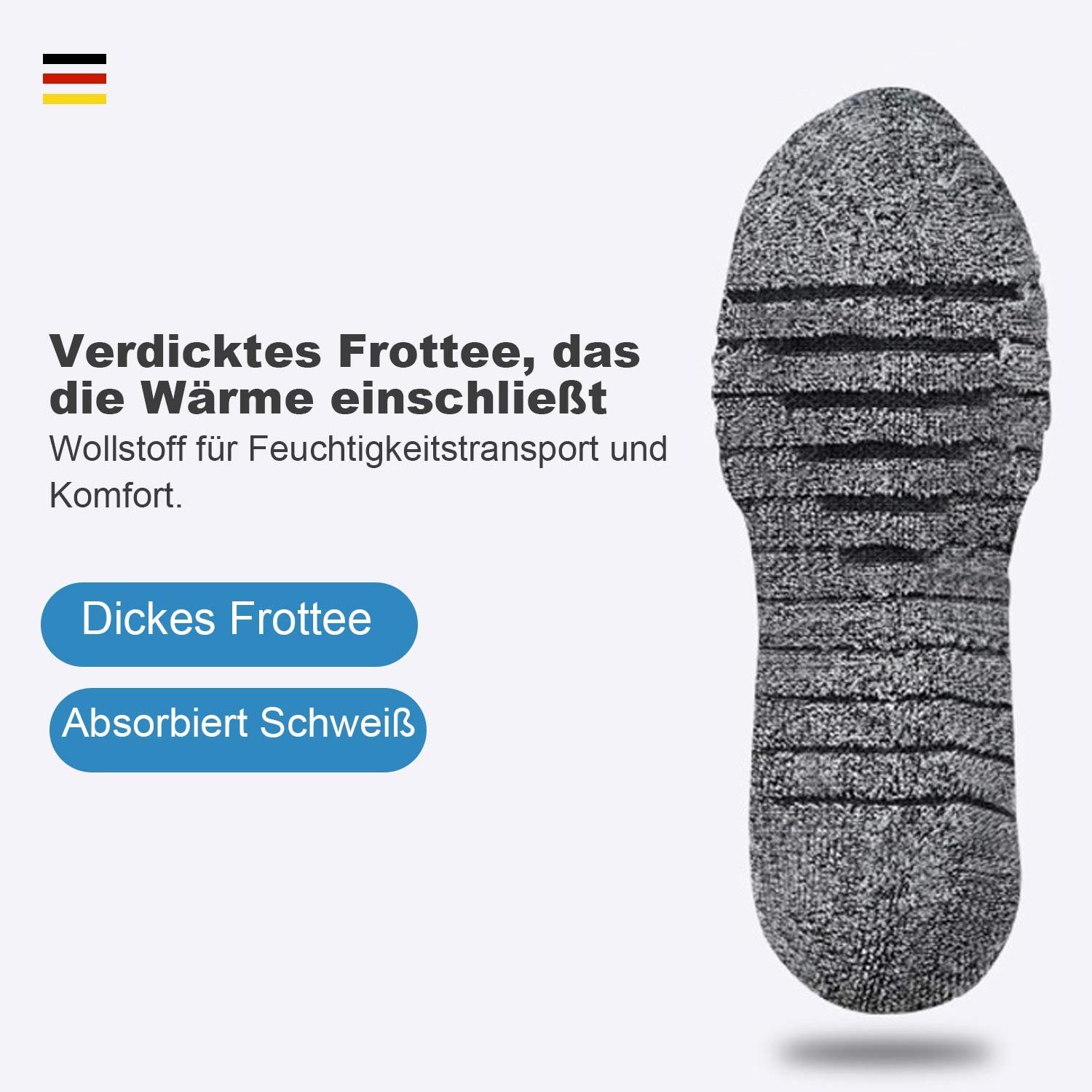 MAGICSHE Lila Thermostrümpfe Verdickte Wollsocken Kniestrümpfe Skisocken