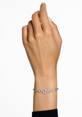 Swarovski Armband Gema Armband, Verschiedene Schliffe, Blume, Weiß, Rhodiniert, 5644687, mit Swarovski® Kristall