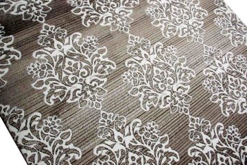 Teppich Designer Teppich Wohnzimmerteppich Ornamente barock creme grau taupe, Carpetia, rechteckig, Höhe: 11 mm