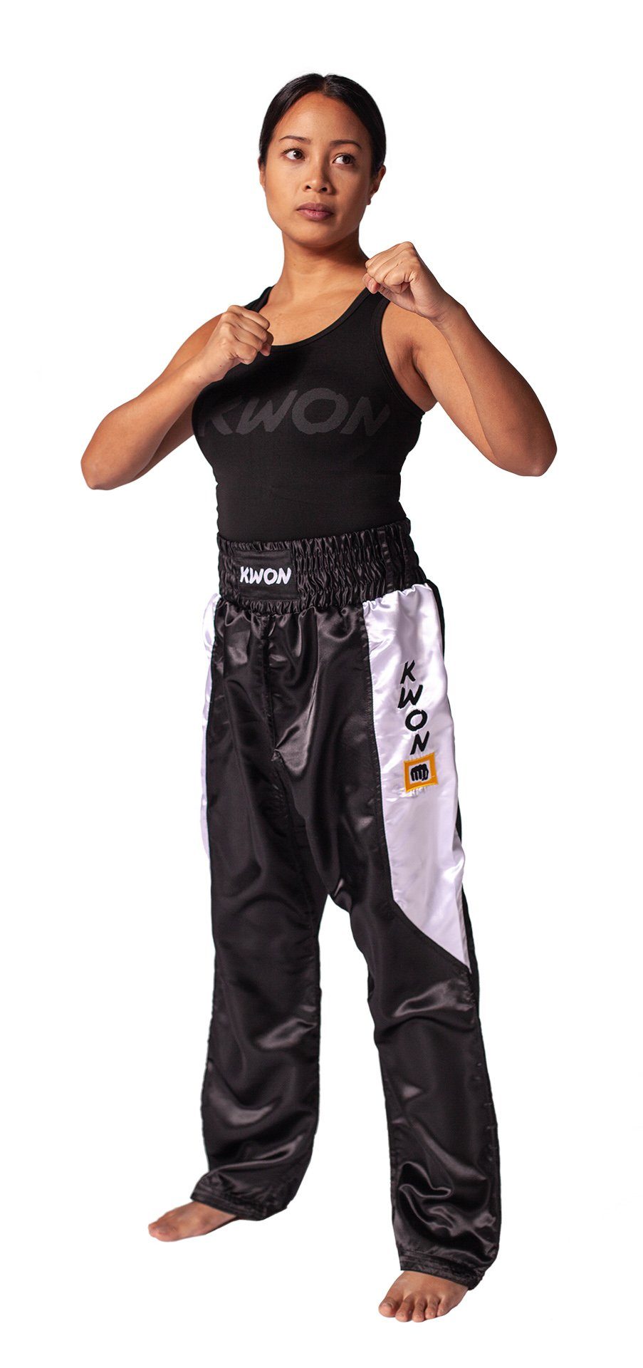 KWON Sporthose Kickboxhose lang Hose Kickboxen Kampfsporthose Clubline (Sat günstig online kaufen