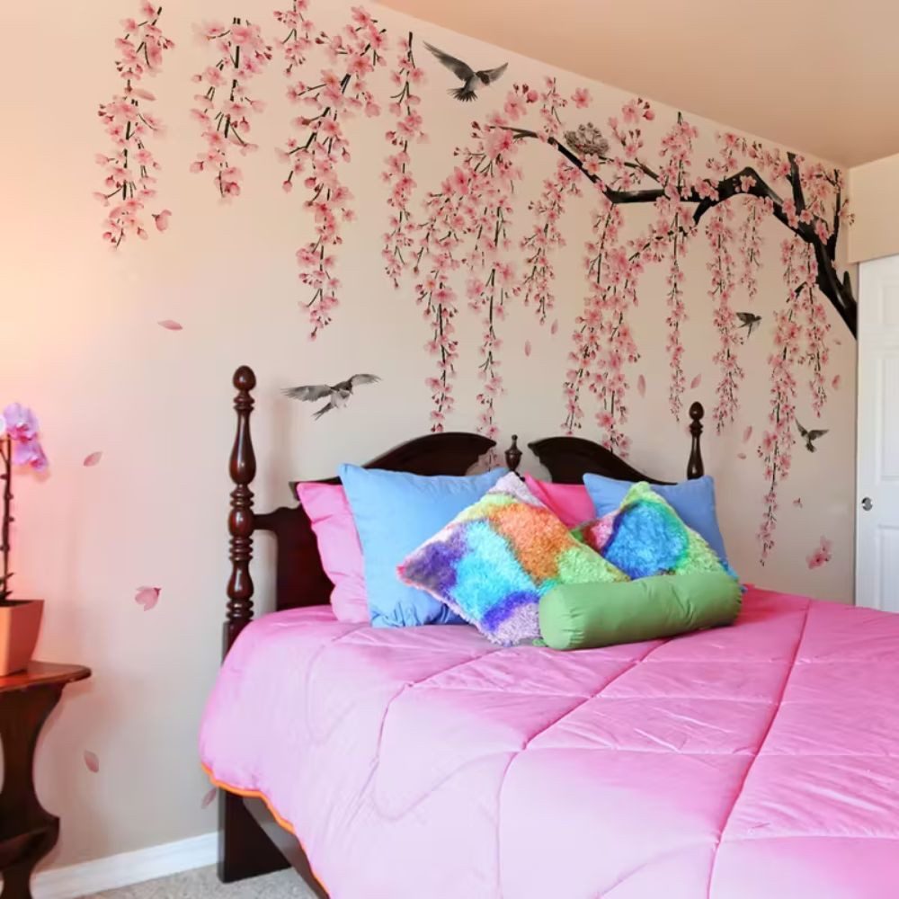 Montegoni Wandsticker XXl Selbstklebende Wandaufkleber Set – Kirschblüten, günstig online kaufen