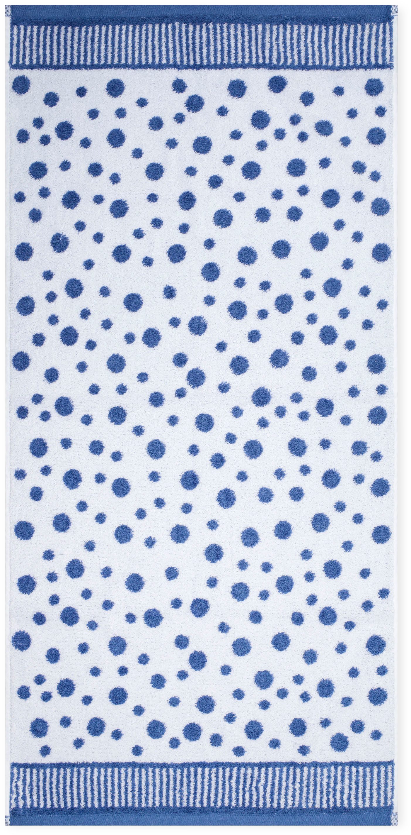 ROSS Handtücher Punkte, allover, Frottier (Packung, 2-St), aus feinster Baumwolle