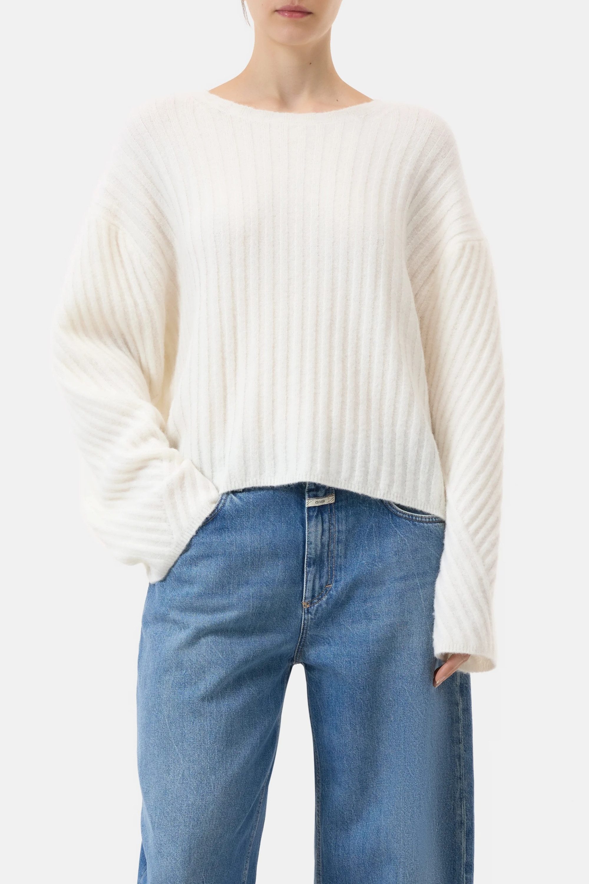 CLOSED Strickpullover Crew neck rib
